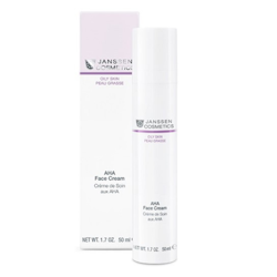 Janssen Cosmetics AHA Face Cream 50ml - Fruktsyre-krem for fet og uren hud.