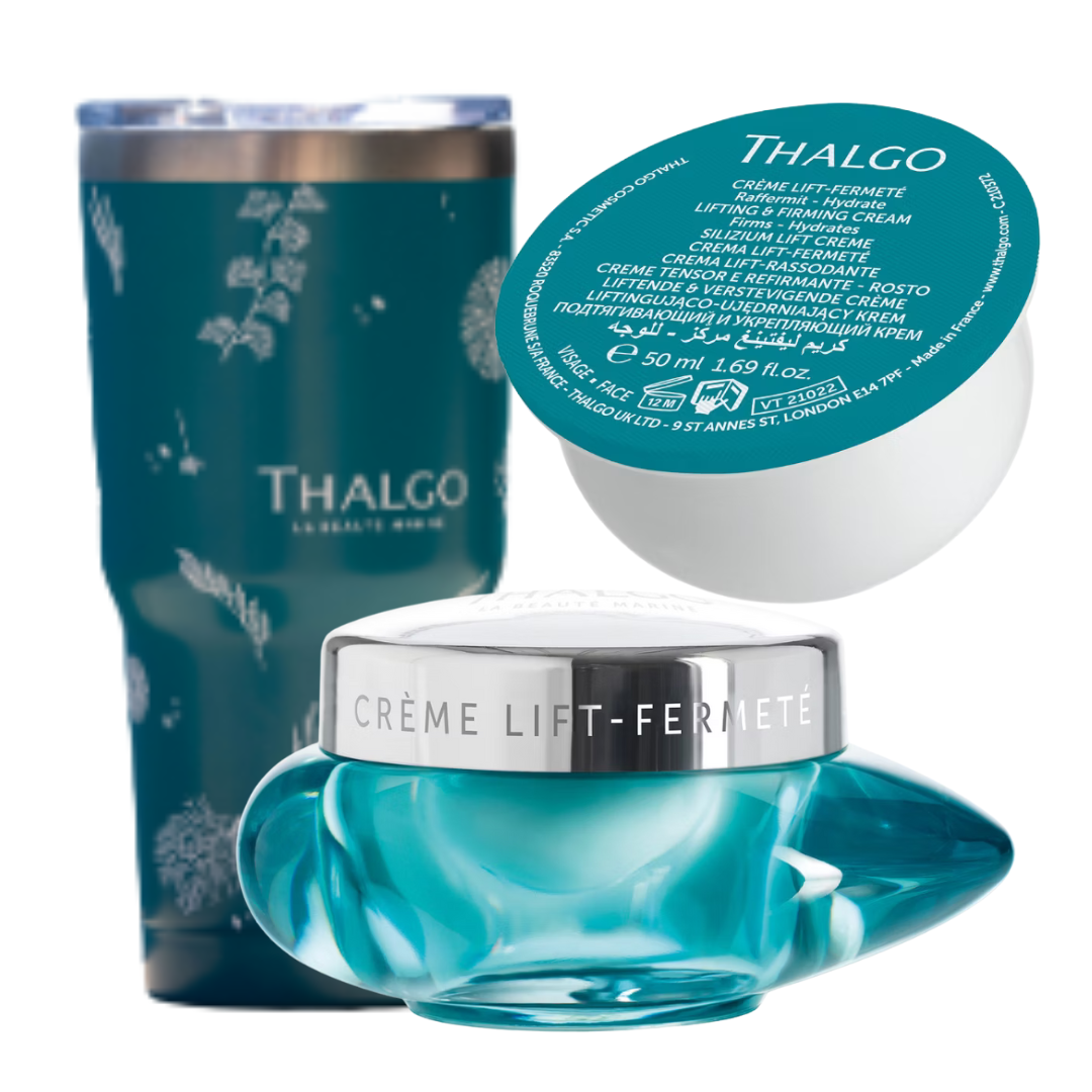 Thalgo kampanje - LIFT - Krem, refill og Thalgo drikkekopp