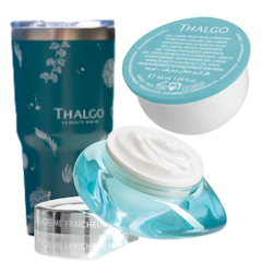 Thalgo kampanje - FUKT -  krem, refill og Thalgo drikkekopp