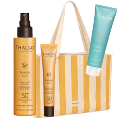 Thalgo Thalgo Riviera Sun Solbag med SPF50 ansikt + SPF50 kropp + Tan Prolonging Cooling Milk