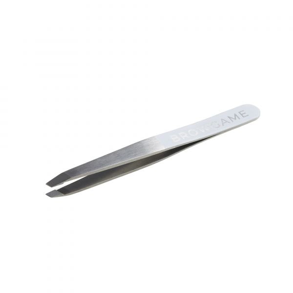 Browgame Cosmetics Prodnr. BG10014 Original Tweezer Slanted White