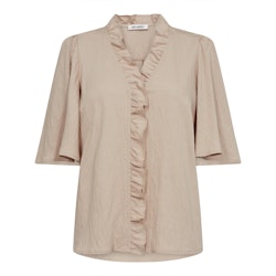 Sueda frill flow shirt