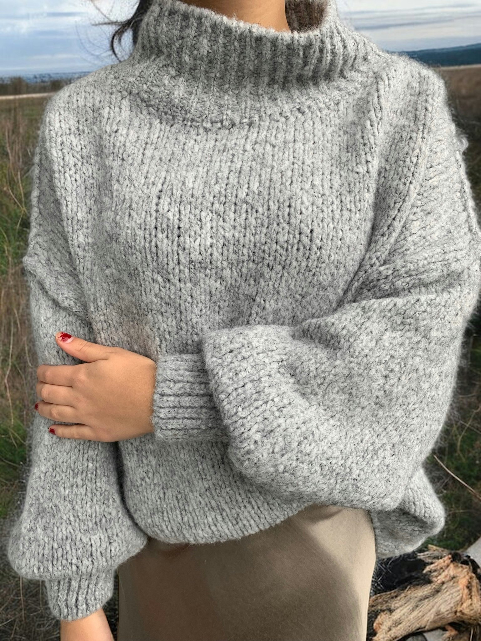 Stickad polotröja Emilia - Kläder online | Mode till Dam & Herr | Papayas.se