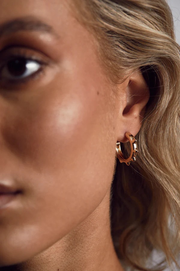 Punk creol earrings