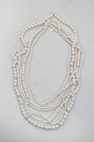 Pearl long necklace 4 set