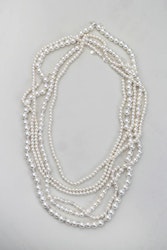 Pearl long necklace 4 set
