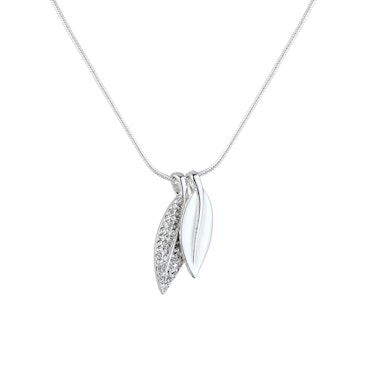 Kort halsband med löv