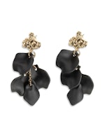Hammered leaf earrings
