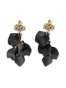 Hammered leaf earrings