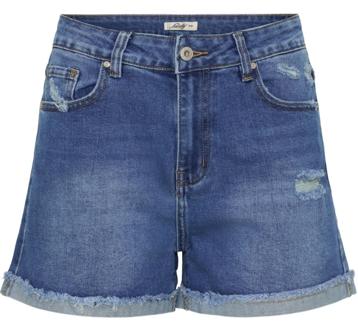 Mörka jeansshorts
