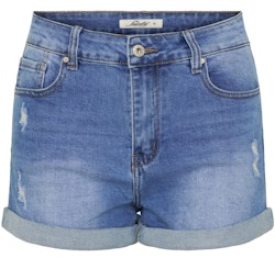 Ljusa jeansshorts