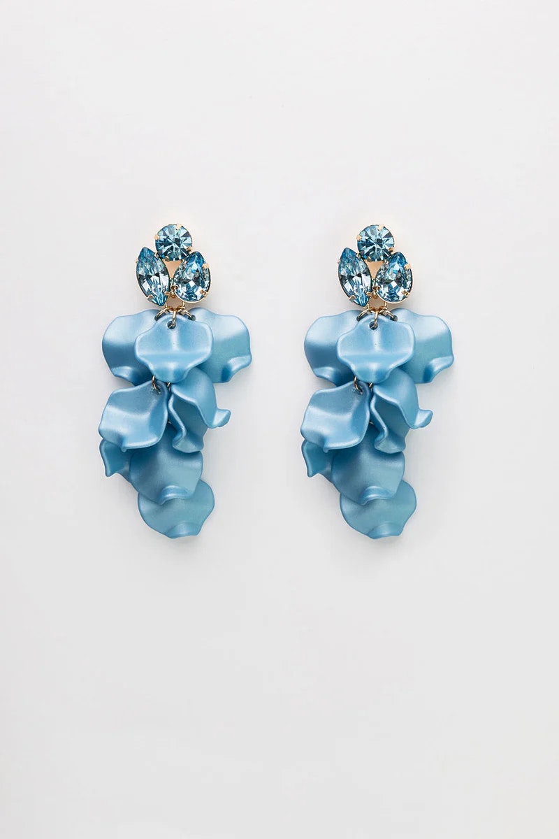 Leaf stone earrings