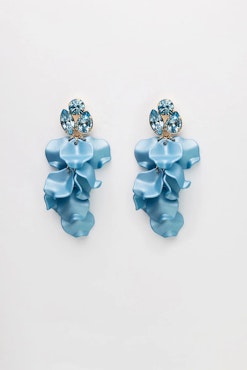 Leaf stone earrings