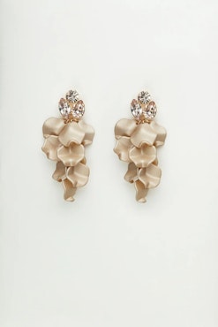 Leaf stone earrings