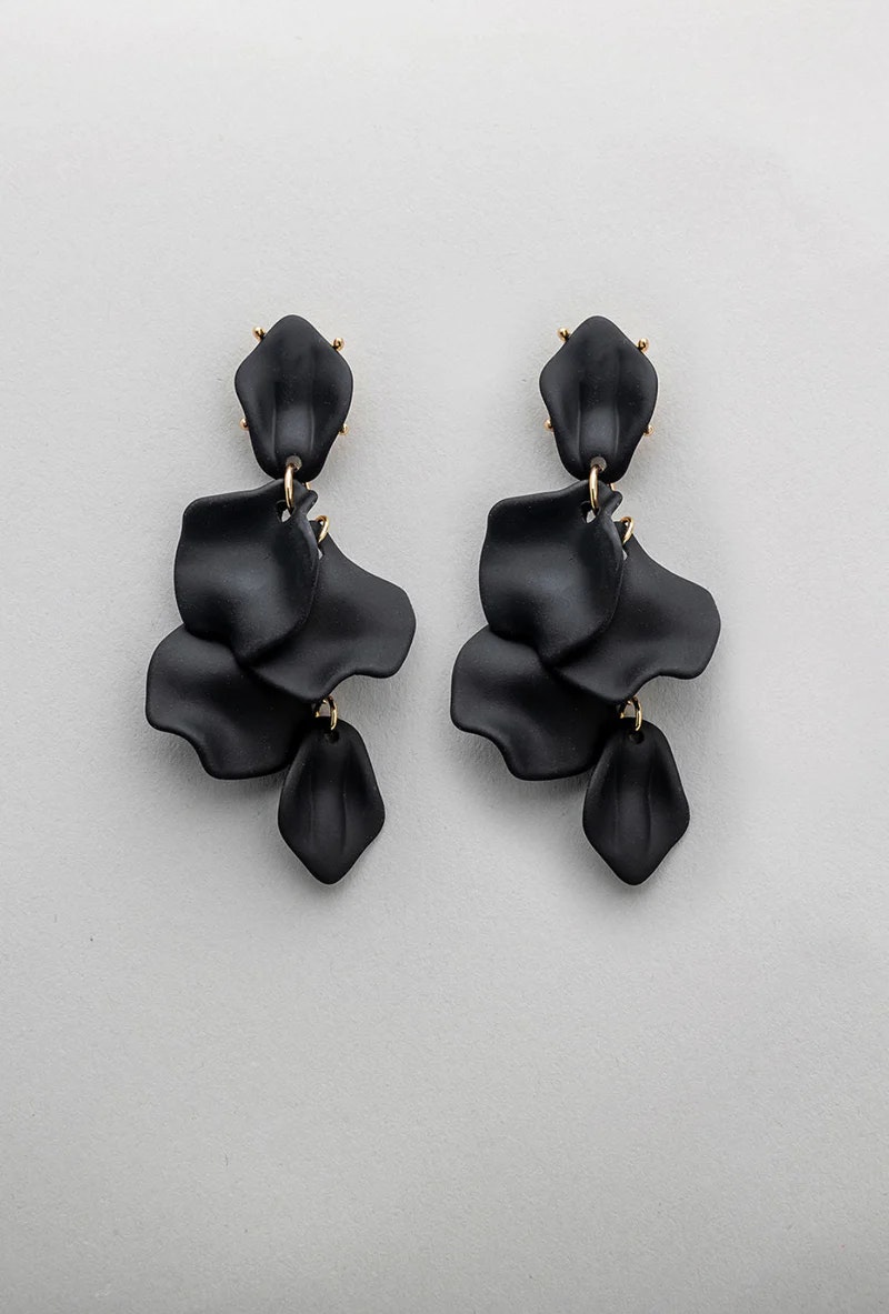 Leaf earrings clips