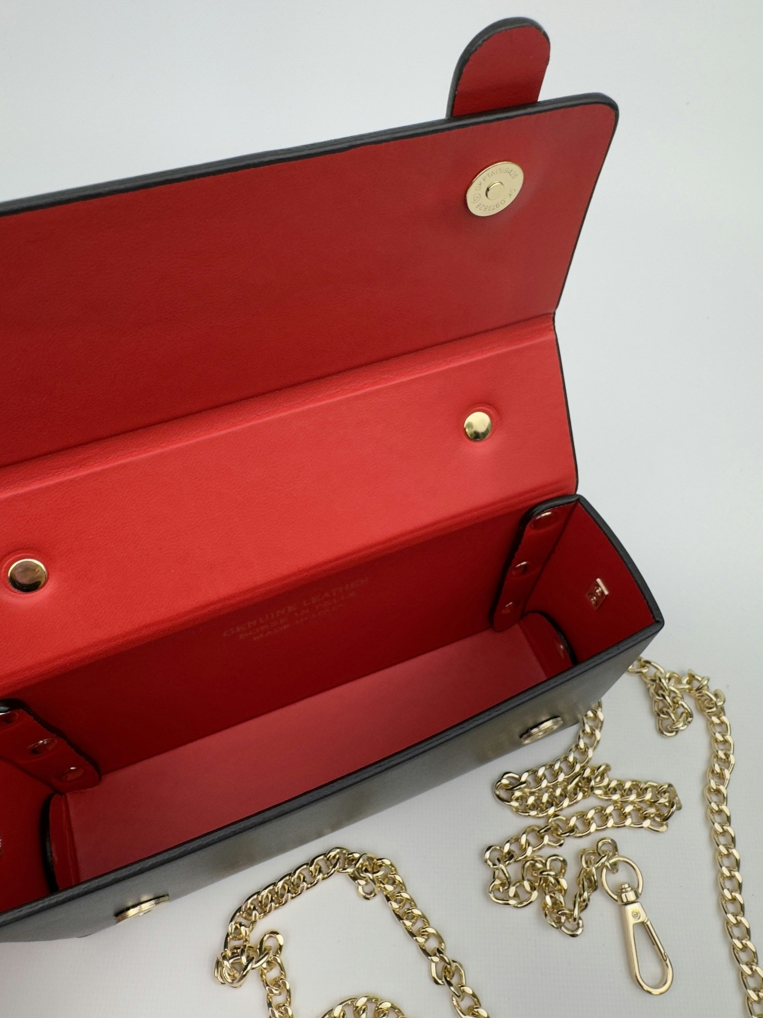 Clutch with chain strap