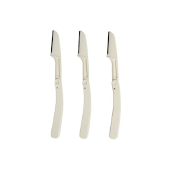 Ögonbrynskniv "Vit" 3-pack