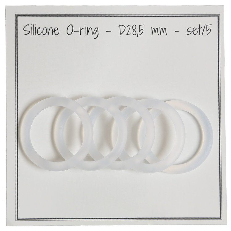 Nappringar o-ring silikon Transparent - 5 pack