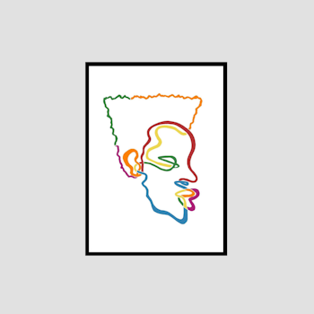 Afro no.2-multicolour