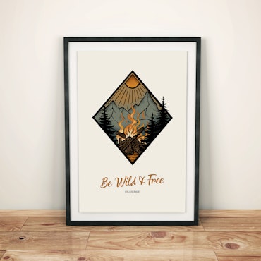 EKLIDS poster: "Be wild and free"
