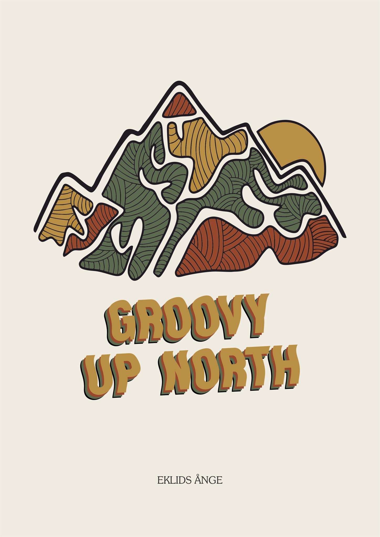 EKLIDS poster: "Groovy Up North"