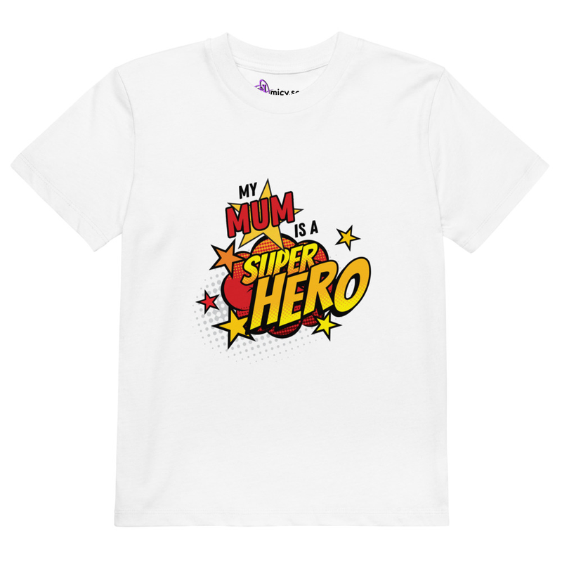 Superhero Mum Organic cotton kids t-shirt