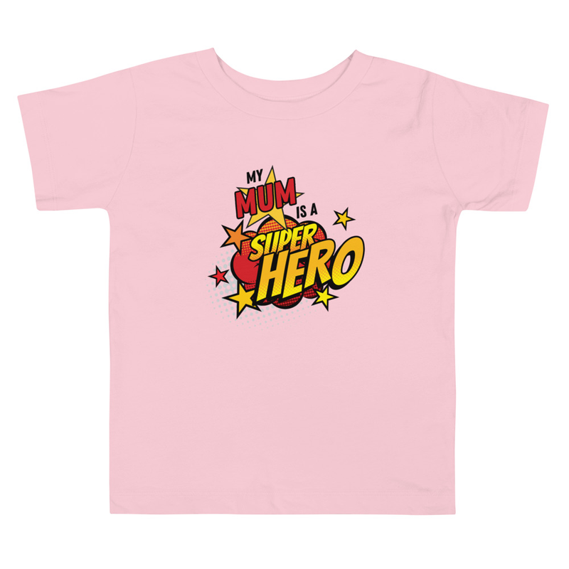 Superhero Mum Toddler Short Sleeve Tee