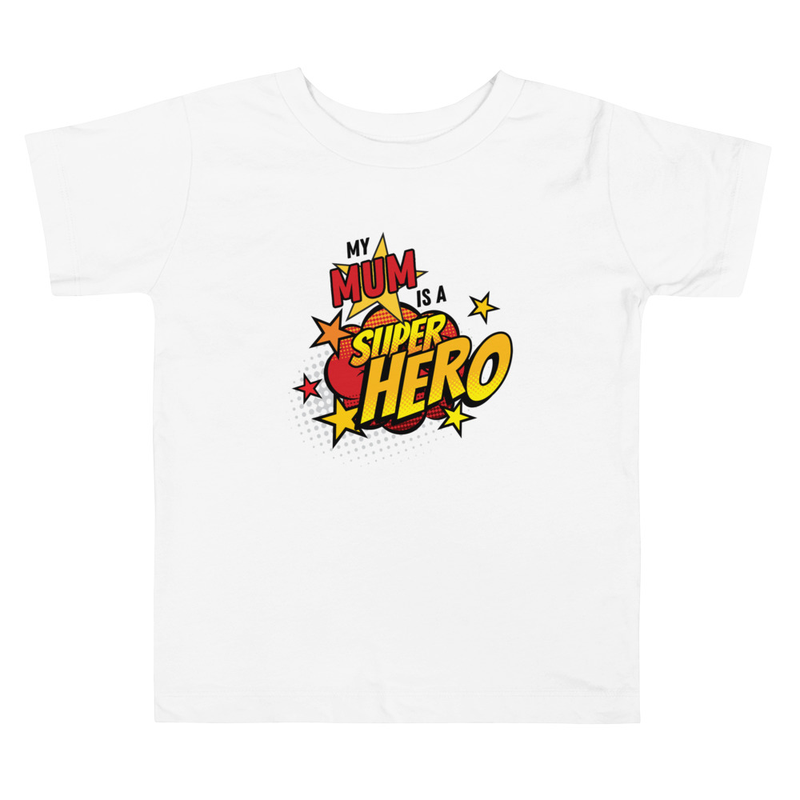 Superhero Mum Toddler Short Sleeve Tee