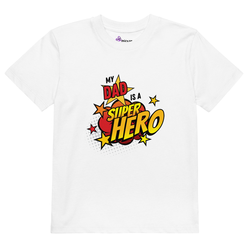 Superhero Dad Organic cotton kids t-shirt