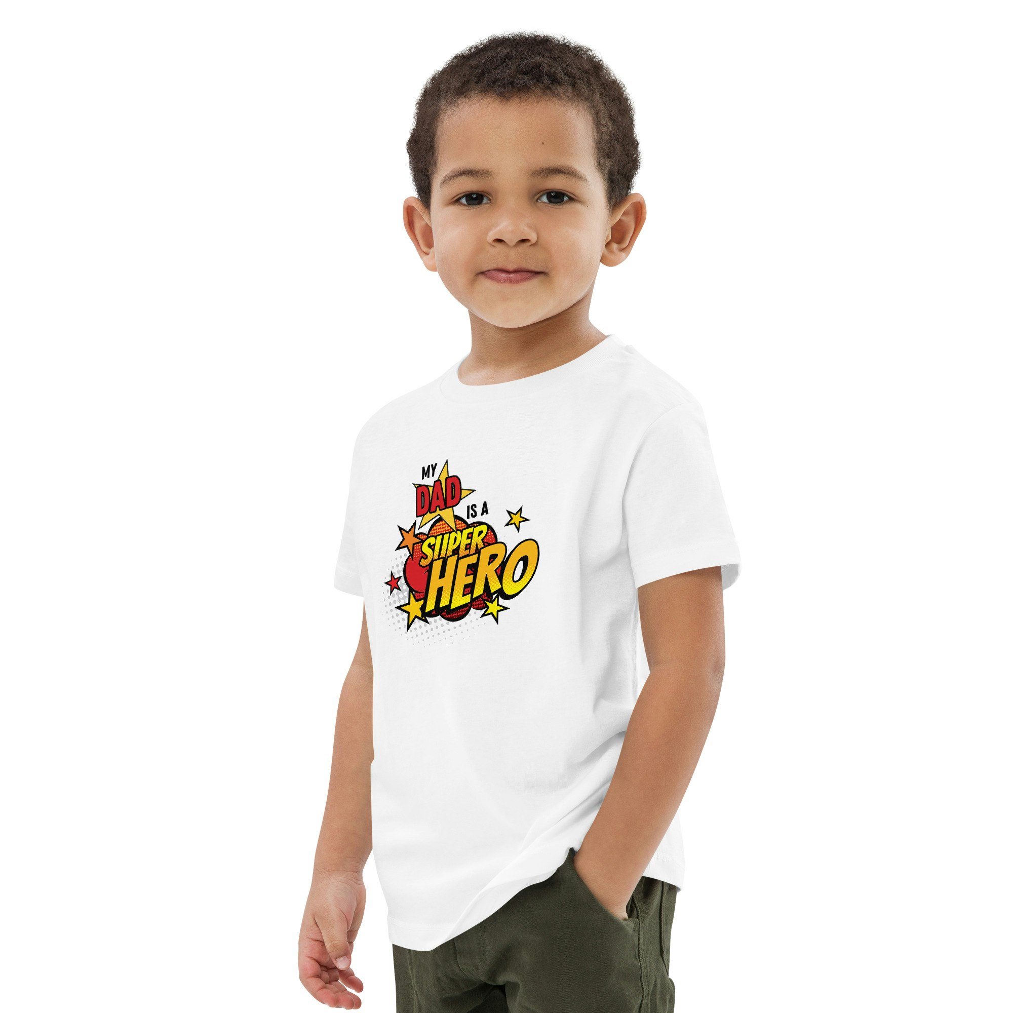 Superhero Dad Organic cotton kids t-shirt