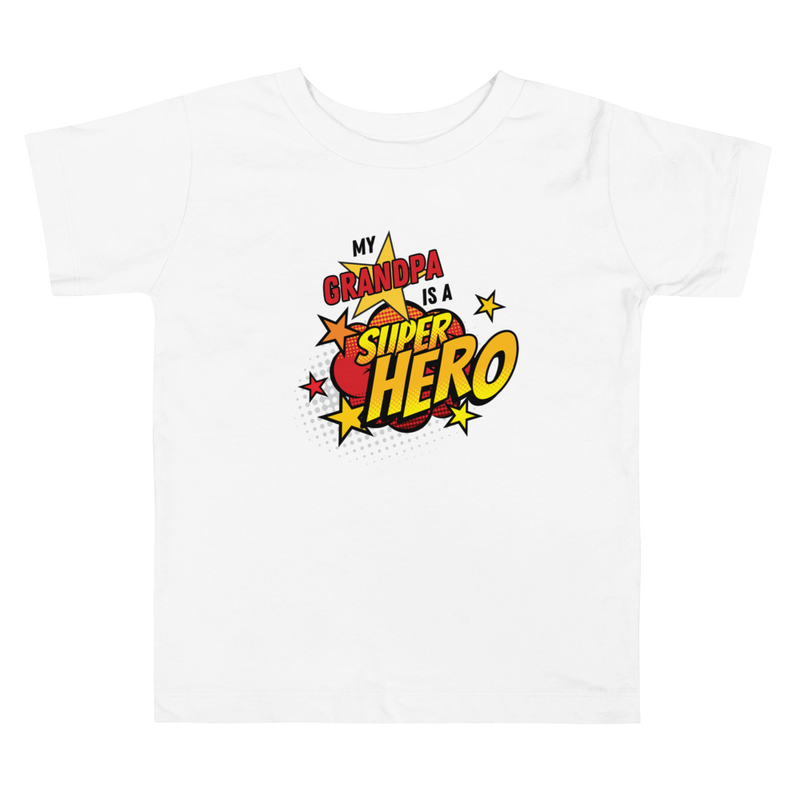 Superhero Grandpa Toddler Short Sleeve Tee
