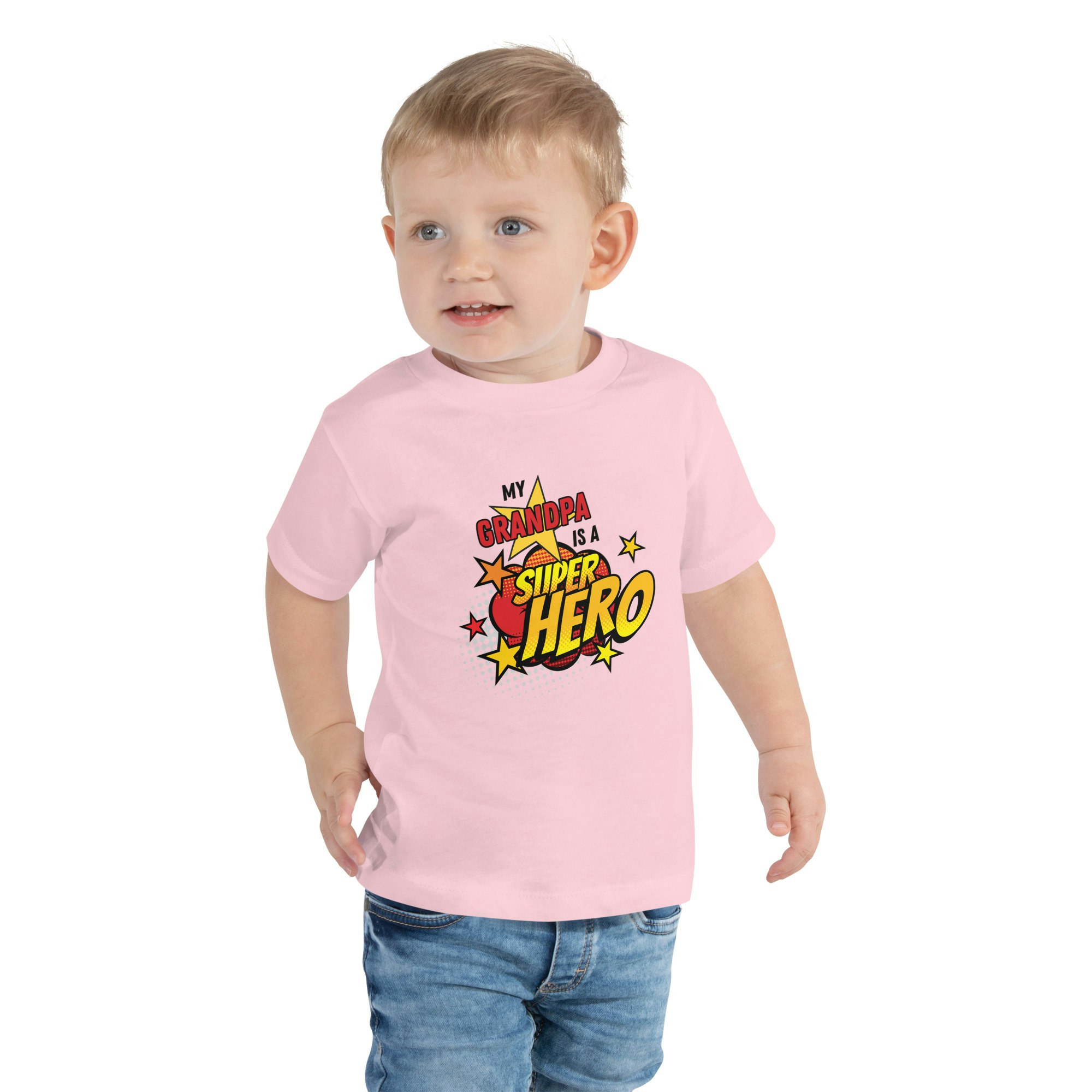 Superhero Grandpa Toddler Short Sleeve Tee