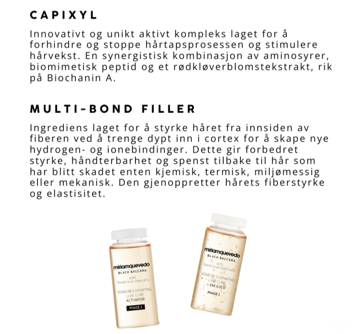 Miriam Quevedo - Black Baccara Hair Bond Rejuvenating Luxe Cure
