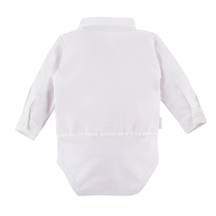 Skjortset - Vit babyskjorta och beige byxa - Ceremony