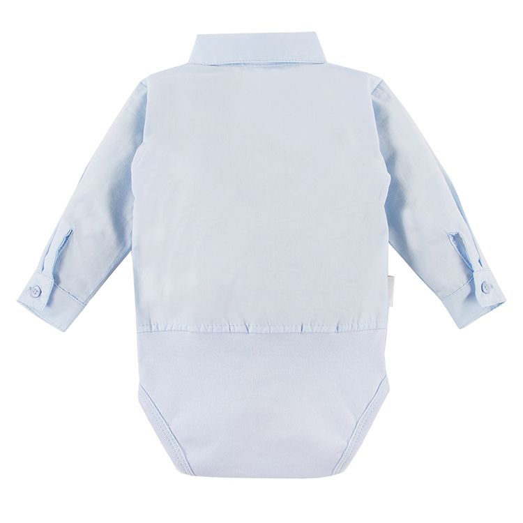 Skjortset - Ljusblå babyskjorta och beige byxa - Ceremony