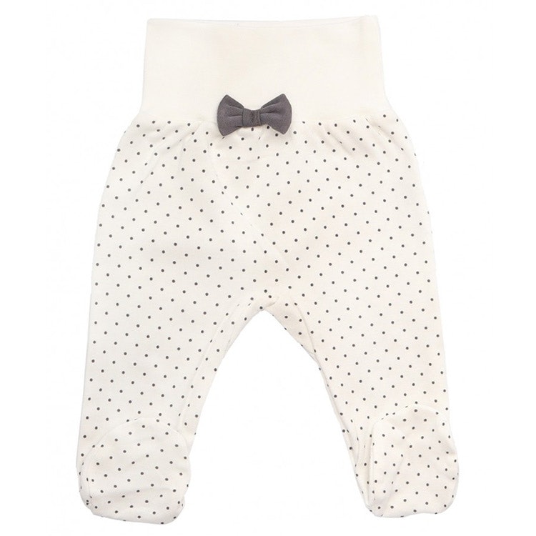 Beige mönstrad byxa med rosett - Cabaret | BabyPrio