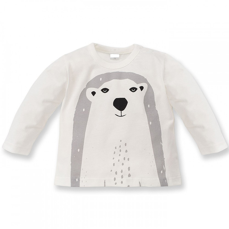 Vit premium sweatshirt med björn från kollektionen Bear