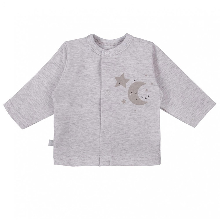 långärmad grå tröja med månmotiv från kollektionen Tiny Star