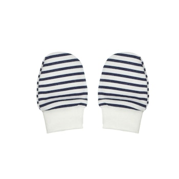 Randiga blå-vita vantar - Blue Stripes