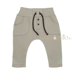Beige sweatpants med fickor - Casual