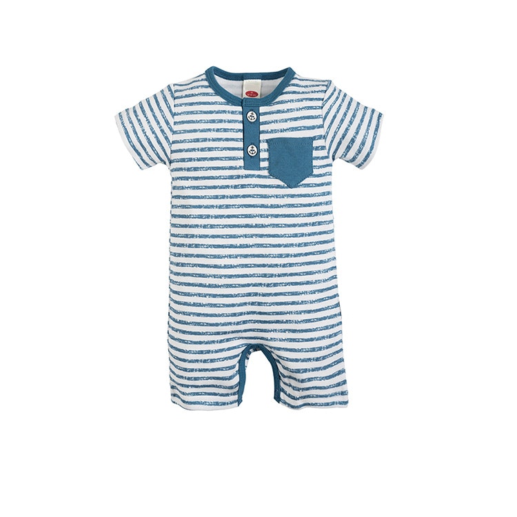 Kortärmad jumpsuit 3-pack - Blue Sea