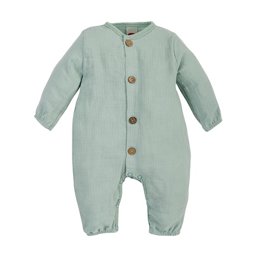 Muslin jumpsuit - Grön - Natural Baby