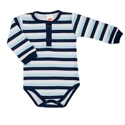 Body polo - Blå - Baby Stripes