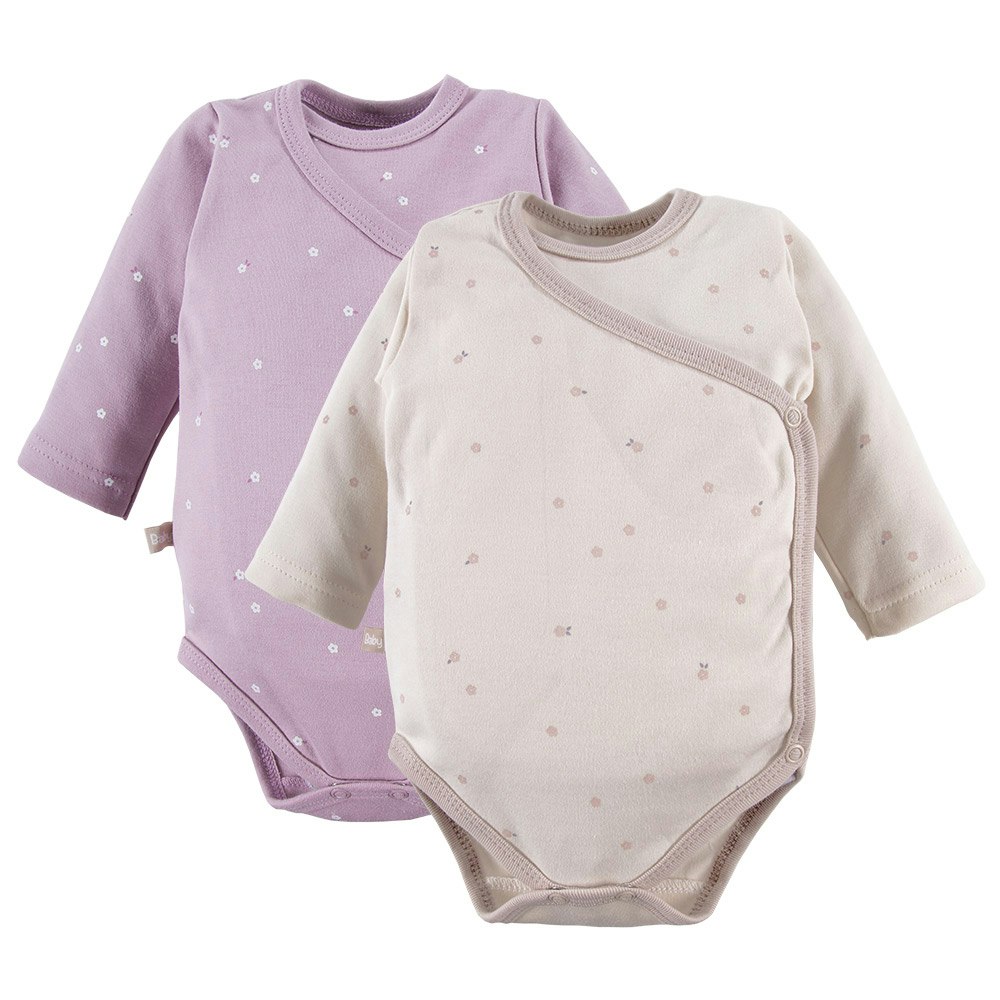 2-pack omlottbodies - Beige och Lila