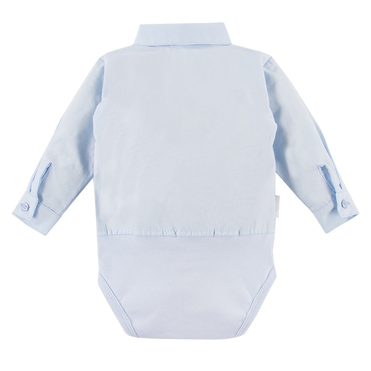 Skjortset - Ljusblå babyskjorta och marinblå byxa - Ceremony