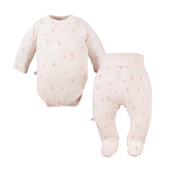 Set i 2 delar- omlottbody med blommor & byxa - Petite