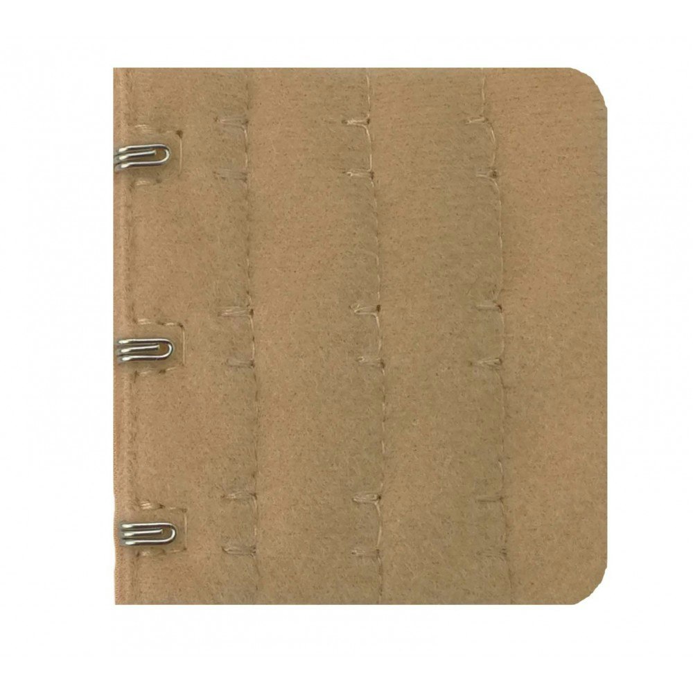 Beige BH-förlängare - 3 hakar / hyskor