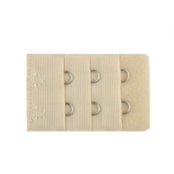 Beige BH-förlängare - 2 hakar / hyskor