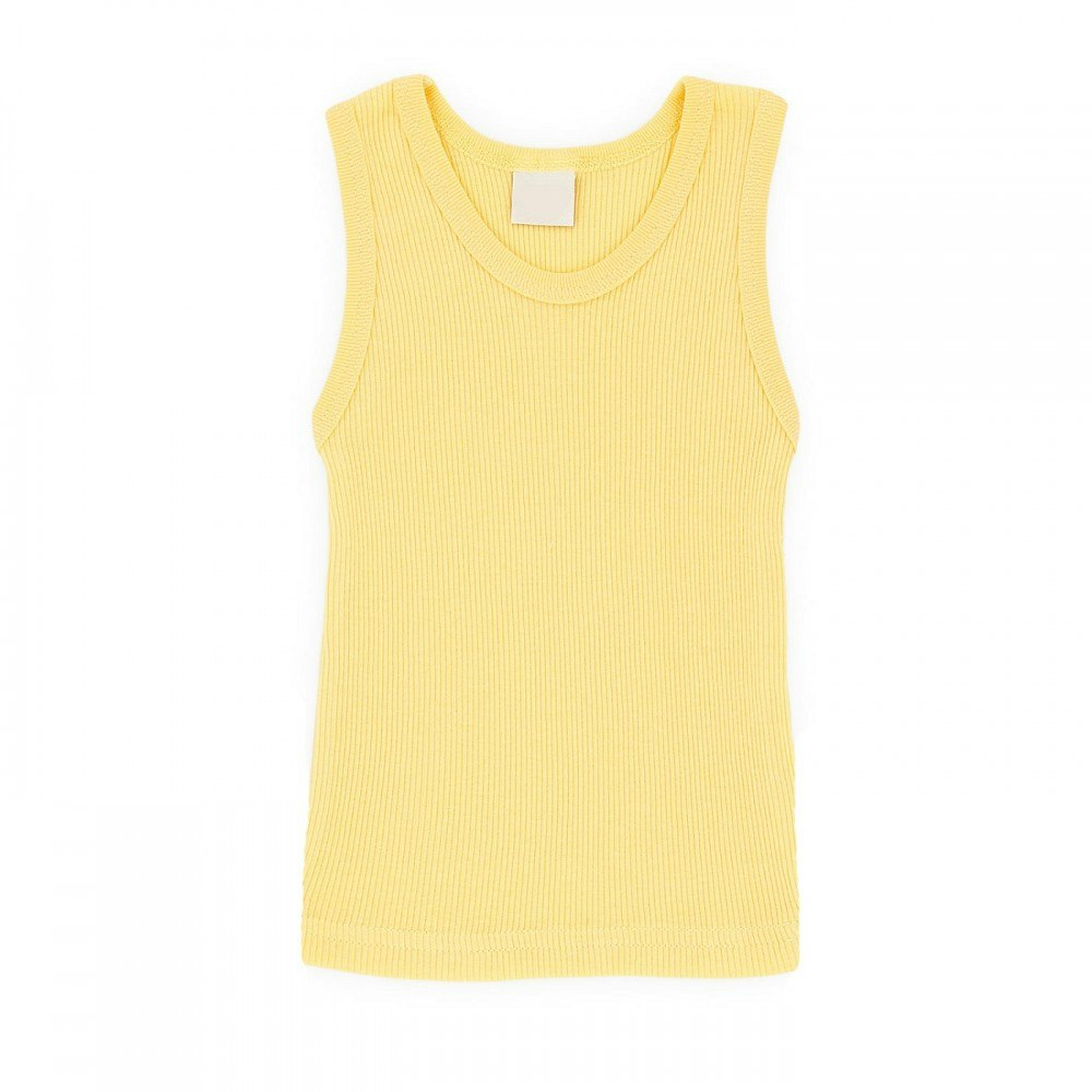 Ribbat linne gult - Classic Baby
