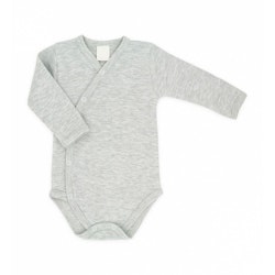 Grå body med smart knäppning - Classic Baby